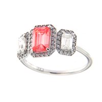 Anello Ama Donna in Oro bianco Diamante Lab Grown 1.82 Ct AMA-AN-403-16-FANCY-ROSSO - AMA-AN-403-16-FANCY-ROSSO